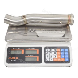 For CF-Moto Ibex 800 S 2022-2024 Silver Cover Exhaust Tips Mid Pipe Steel Tube - Picture 1 of 7