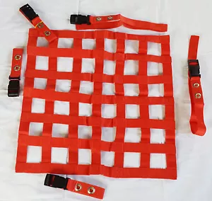 45x45 cm Red Window Net Car Racing Safety Equipment Off Road Rally Motorsport - Picture 1 of 1