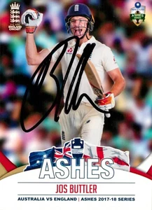 Tarjeta firmada 2017 2018 England Test Cricket Tap N Play Ashes - Jos Buttler - Imagen 1 de 3