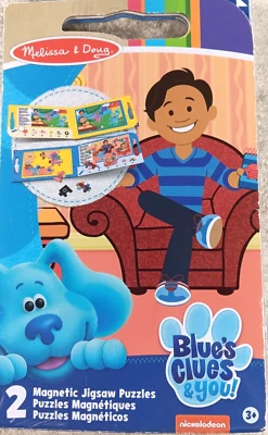 Melissa & Doug Blue's Clues & You! Rompecabezas magnéticos para llevar 2X15 piezas G2 Foto 1 de 4