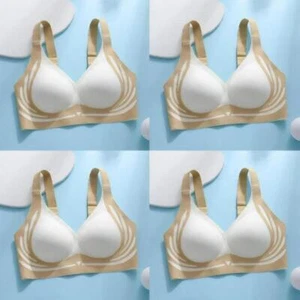 4PCS Super Gather Bra Wireless Push-Up Bra, Comfortable Lifting Anti-Sagging Bra - Picture 1 of 10