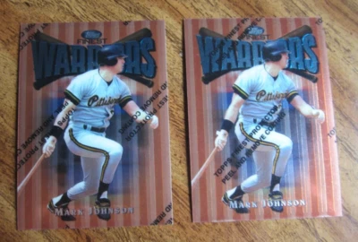 Mark Johnson Lot of 2 1997 Finest #9 Trading Cards MLB Baseball Pirates - Image 1 of 2