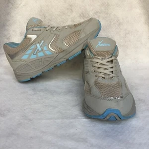 Xelero Matrix One Running Sneakers, Women's 10 (Light Grey & Sky Blue) - Picture 1 of 9
