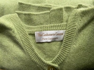 The Cashmere Center Cardigan Helles Apfelgrün Gr. XL - Bild 1 von 4