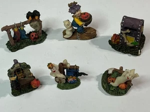 6er Set Halloween Dorf Gruselige Szenen Mini Figuren I - Bild 1 von 8