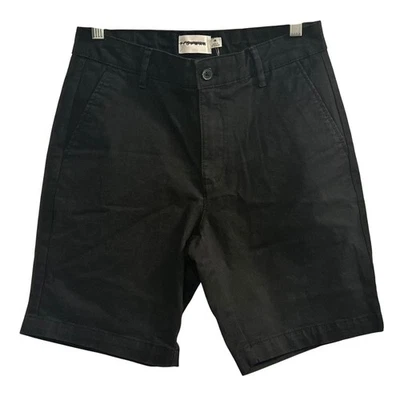 Pantalones Cortos Chinos Topman Negros Frente Plano Para Hombre Talla 28 MCMLXXVIII Foto 1 de 4