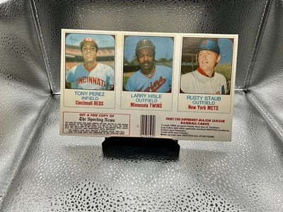 Hostess All-Star Team 1975 triple paneles Pérez Hile Staub 127-129 Foto 1 de 2