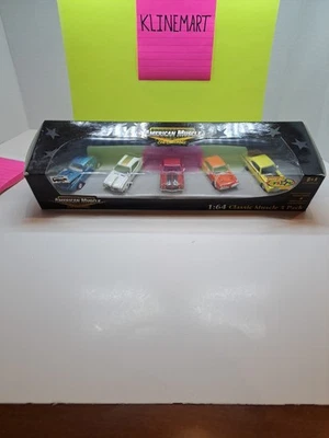 ERTL AMERICAN CLASSIC MUSCLE 5 PACK TOYS R US EXCLUSIVE 70 TRANS AM CHEVELLE C25 - Image 1 of 4