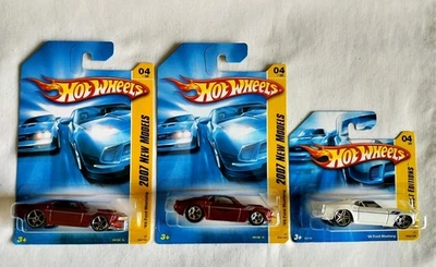 2007 Hot Wheels новые модели ' 69 Ford Mustang карта, цвет и колес вариации лот - Изображение 1 из 4