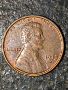 1973-D 1c Memorial Cent D/D Repunched Mint Mark Rpm Red Brown Toned - Picture 1 of 12