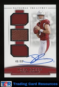 2018 National Treasures #RST-JR Josh Rosen Rookie NFL Gear Signature Trios #/99 - Bild 1 von 2