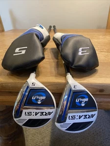 Alien Golf Area: 51 Graphite Regular Flex 5 Wood & 3 Wood Set RH w/ Head Covers - Picture 1 of 23