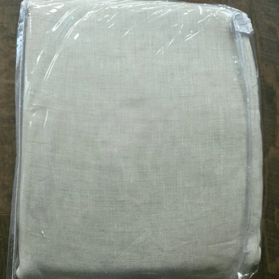 Pottery Barn Belgian Flax Linen Curtain 100"x 120”  FLAX Blackout New - Image 1 of 3