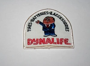 3 Vintage Dynalife Tires Batteries Automotive Cloth Patch 1970s Store NOS New - Picture 1 of 1