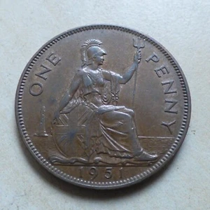 George VI Penny 1951 Better Nice Grade Key Date (myrefn16119B) - Picture 1 of 2