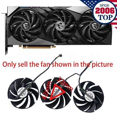 New Graphics Card Cooling Fan for MSI RTX4060 4070 GAMING X TRIO / SUPRIM X 85mm - Image 1 of 4