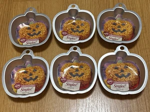 Lot of 6 WILTON Halloween SINGLES Cake PAN Mini Jack-O-Lantern Pumpkin 2105-1120 - Picture 1 of 5