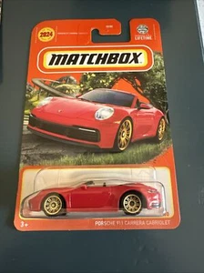 2024 Matchbox Porsche 911 Carrera Cabriolet Red 79/100 - Picture 1 of 2