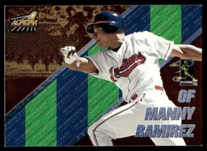 1998 PACIFIC AURORA PENNANT FEVER Manny Ramirez Cleveland Indians #38 - Picture 1 of 2