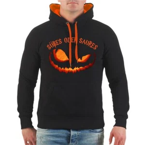 Sudadera con capucha Halloween Calabaza DULCE O ÁCIDO Hoodie frases divertidas divertido  - Imagen 1 de 3