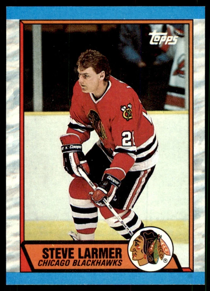 1989-90 Topps Steve Larmer Hockey Cards #179 - Image 1 of 2