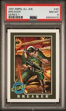 1991 Impel g.i. Joe Series 1 #40 Breaker POP 1 PSA 8