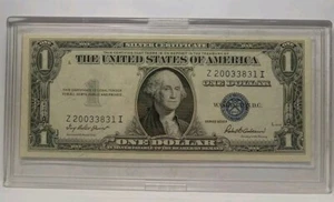 Series 1935F $1 One Dollar Silver Certificate Blue Seal - Picture 1 of 3