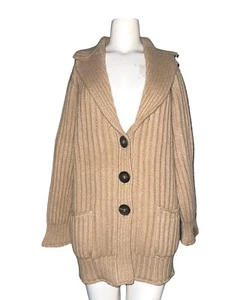 IRIS von ARNIM Kaschmir Strickjacke Pullover Gr. L, hellbraun beige braun - Bild 1 von 10