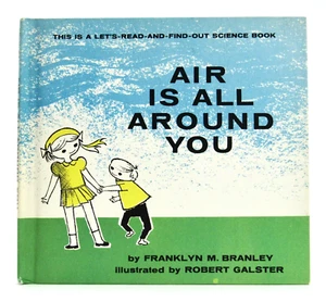 AIR IS ALL AROUND YOU Franklyn Branley 1962 Let's Read and Find Out VGC - Imagen 1 de 3