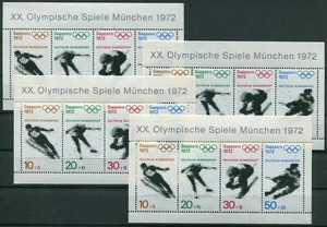 4 x Bund Block Nr. 6 sauber postfrisch BRD 680 - 686 Olympia München 1972 MNH - Bild 1 von 3