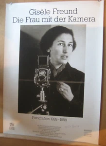 Gisele Freund Ausstellung HH Poster Plakat signiert signed autograph Signatur - Bild 1 von 2