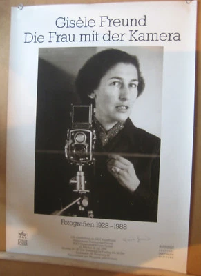 Gisele Freund Ausstellung HH Poster Plakat signiert signed autograph Signatur - Bild 1 von 2