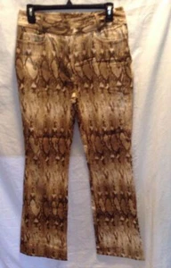 Midnight Velvet Womens Sz 6 Snake Print Pants Straight Leg - Picture 1 of 4
