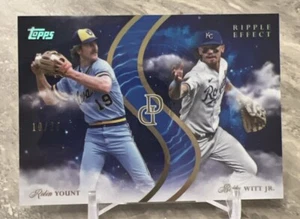 2024 Topps Dynamic Duals Robin Yount Bobby Witt Jr. Ripple Effect Blue /25 - Picture 1 of 2