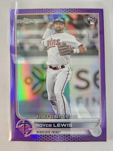 2022 Topps Chrome Update Purple Royce Lewis RC #USC79 - Picture 1 of 2