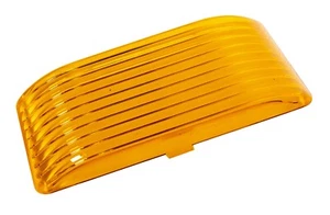 PORCH LIGHT REPLACEMENT AMBER LENSE FITS BARGMAN AND OTHERS - Foto 1 di 3