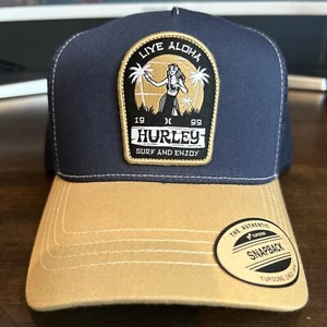 Hurley Navy Blue Live Aloha Trucker Hat MSRP $30 Hawaii - Picture 1 of 6