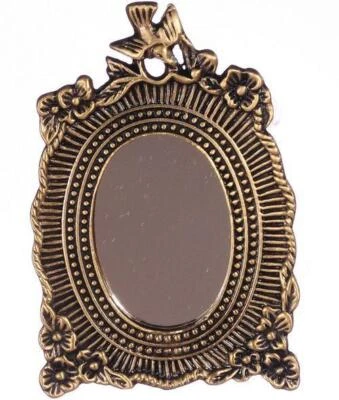 Espejo Floral -Antiguo- Plaza de la Ciudad S8430 Casa de Muñecas Miniatura Foto 1 de 2