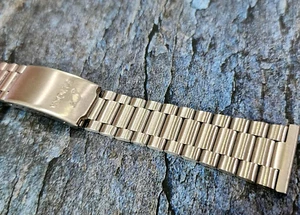 Nos Vintage Enicar Armband 22mm Gerades Endstück President Style. - Bild 1 von 6