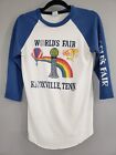 RARE Worlds Fair Shirt Vintage Sunsphere 3/4 Sleeve 1982 Baseball Rainbow 80s