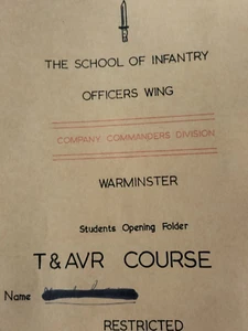 British Army Military Training Course Notes - Picture 1 of 6