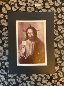 Antiguo Escaso Estampado Artístico del Rostro de Jesucristo, c1890 por JUAN JUANES - Imagen 1 de 3