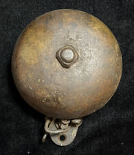 Antique Mechanical Brass 4" Doorbell w/ Wall Bracket or Vintage Boxing Ring Bell
