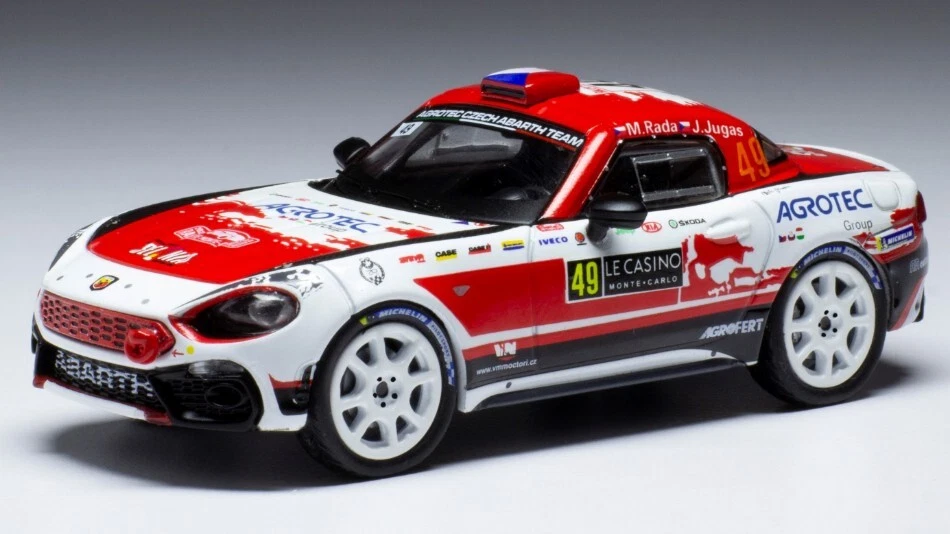 Ixo Model FIAT ABARTH 124 RGT N.49 RALLY MONTE CARLO 2022 RADA/JUGAS 1 43