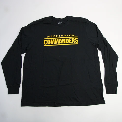 Washington Commanders Nike Nike Tee Long Sleeve Shirt Men's Black New Cover
