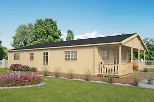 70 mm Ferienhaus ISO Gartenhaus Blockhaus Holzhaus Holz - Bild 1 von 4