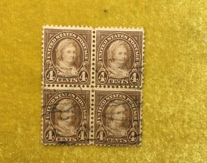 NANEE-B) USED SCOTT 636, MARTHA WASHINGTON, 4C, YEL-BRN,1926,OG,NH,T3.           - Picture 1 of 5