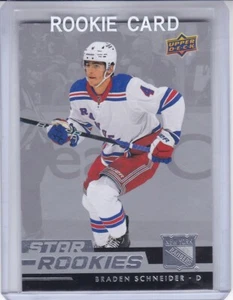 BRANDON SCHNEIDER 2022-23 CUBIERTA SUPERIOR ESTRELLA NOVATOS RADIOCONTROL #11 NUEVOS YORK RANGERS - Imagen 1 de 2