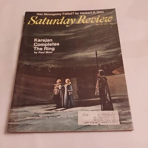 Vintage 1970 April 25, Saturday Review Magazine, "Karajan Completes The Ring" - Picture 1 of 3