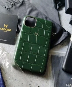 Case IPHONE VERT ÉMERAUDE Aligator HADORO New - Photo 1 sur 3